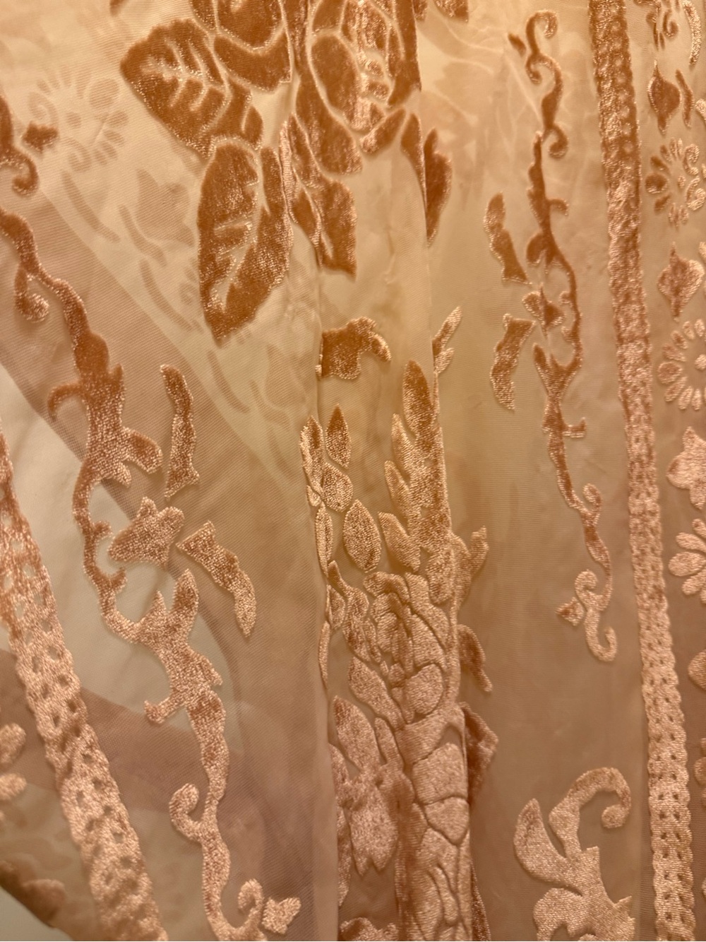 Free People Velvet Burnout Floral Wrap - Blush - Picture 2 of 5
